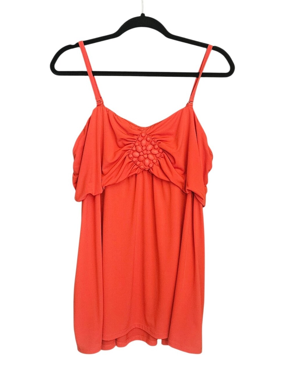 ​Lane Bryant Burnt Orange Beaded Cami Tank Top - Size 18/20